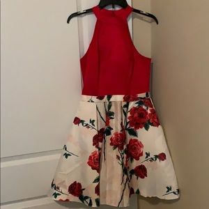 floral homecoming dress